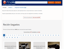 Tablet Screenshot of finepop.com